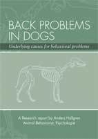bokomslag Back problems in dogs : underlying causes for behavioral problems