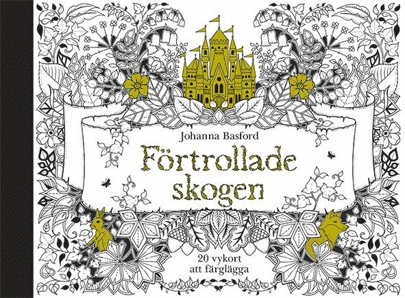Förtrollade skogen - 20 vykort att färglägga