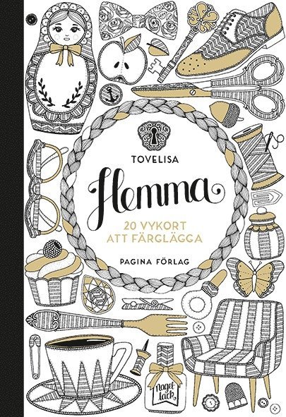 Hemma : 20 vykort att färglägga