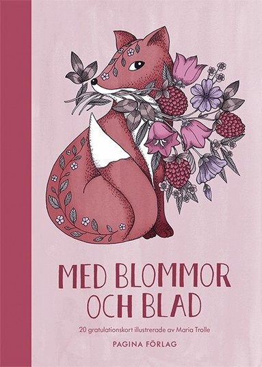 Maria Trolle - Med blommor och blad 20 gratulationskort, Inbunden