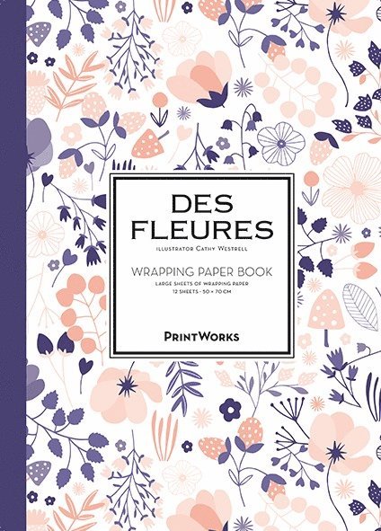 Des Fleures. Wrapping paper book