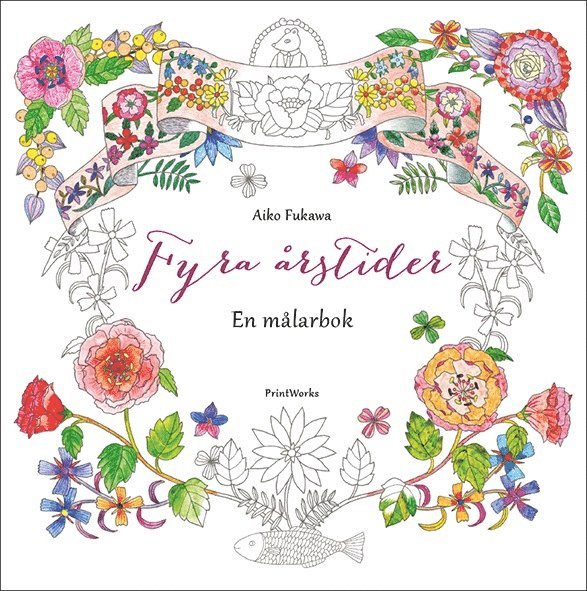 Aiko Fukawa - Fyra årstider : en målarbok, Häftad