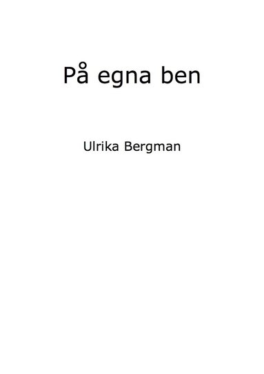 bokomslag På egna ben