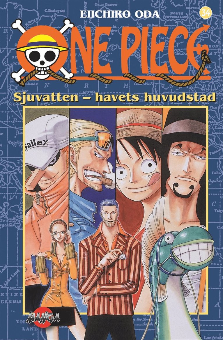 Eiichiro Oda - One Piece 34 - Sjuvatten- havets huvudstad : Sjuvatten- havets huvudstad, Pocket