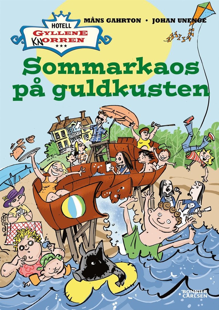 Måns Gahrton, Johan Unenge - Sommarkaos på Guldkusten, Kartonnage