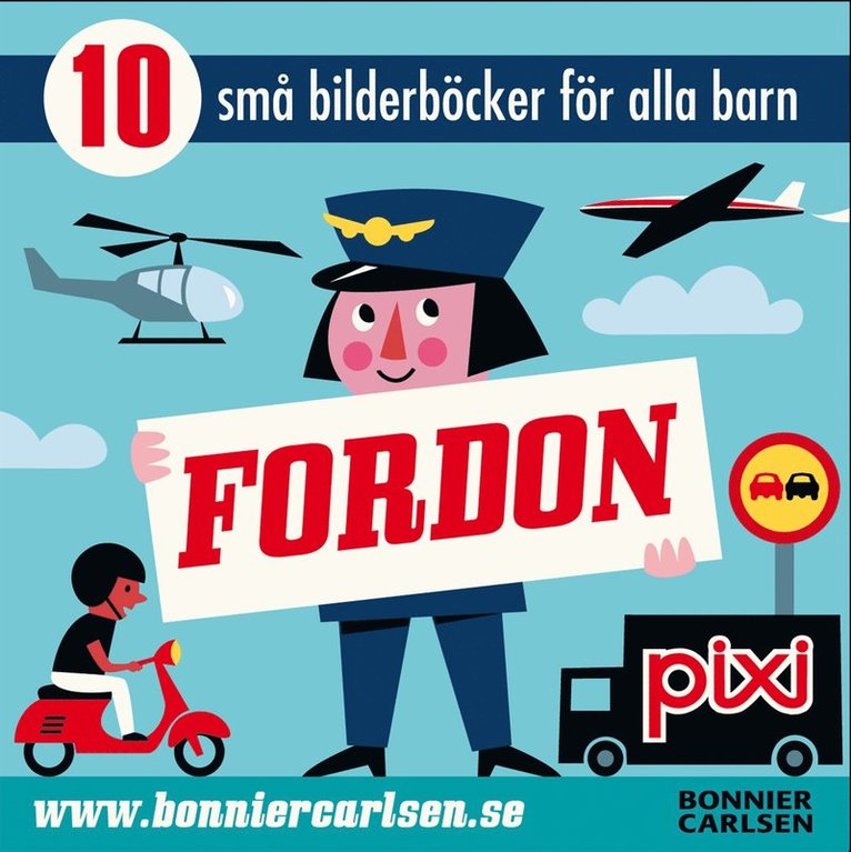 Fordon : 10 små bilderböcker för alla barn