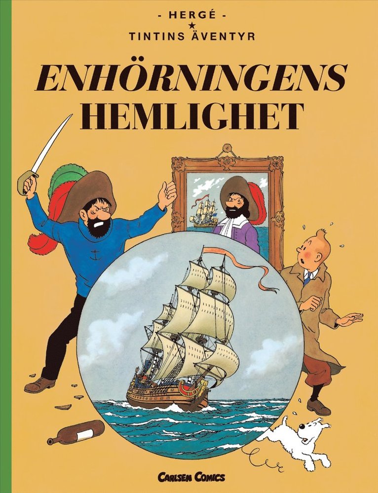 Hergé - Enhörningens hemlighet (stort format), Inbunden