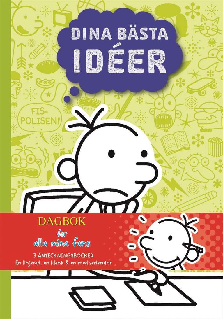 Jeff Kinney - Dagbok för alla mina fans : 3 anteckningsböcker, Häftad