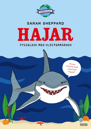bokomslag Hajar - pysselbok med klistermärken
