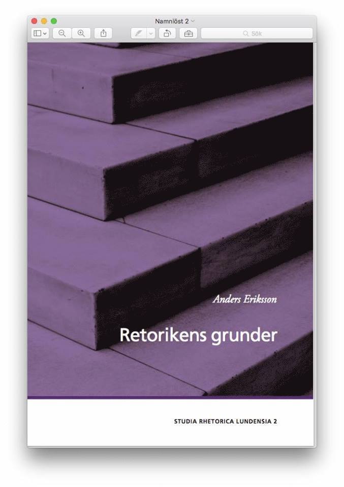 Anders Eriksson - Retorikens grunder, Häftad