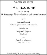 bokomslag Göteborgs Stifts Herdaminne III