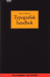 bokomslag Typografisk handbok