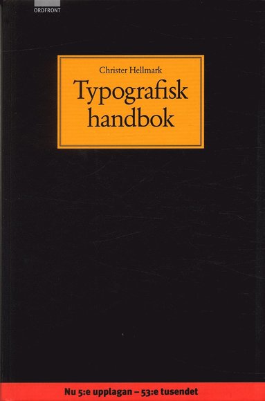 bokomslag Typografisk handbok