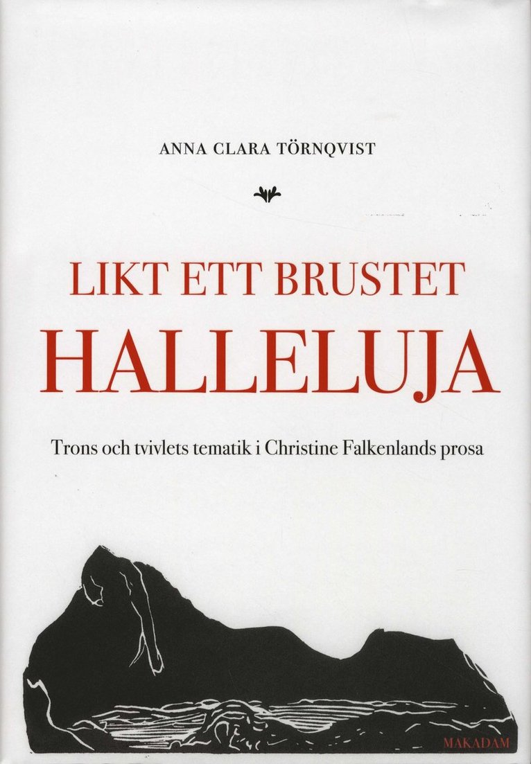 Anna Clara Törnqvist - Likt ett brustet halleluja : trons och tvivlets tematik i Christine Falkenlands prosa, Inbunden