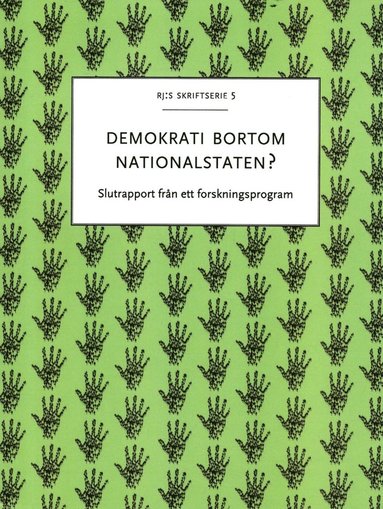 bokomslag Demokrati bortom nationalstaten? Transnationella aktörer och globala styrformer