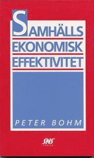 bokomslag Samhällsekonomisk effektivitet