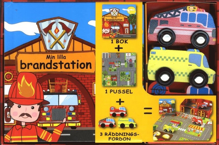 Min lilla brandstation (bok, pussel och leksaker) 1