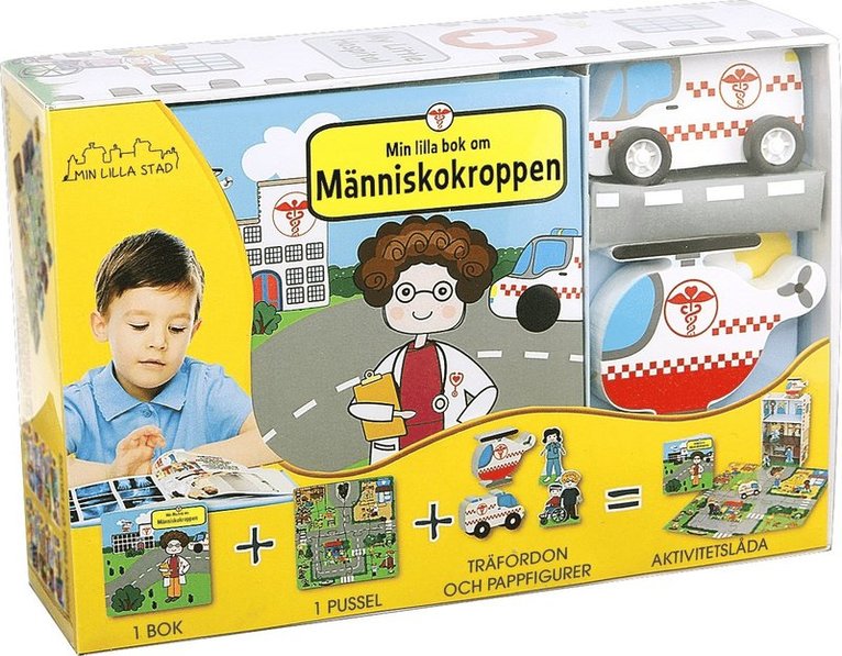 Mitt lilla sjukhus aktivitetslåda, Kartonnage