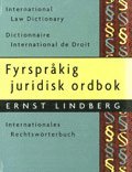 Fyrspråkig juridisk ordbok - International Law Dictionary