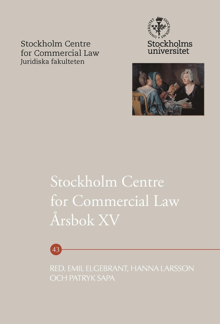 Stockholm Centre for Commercial Law Årsbok XV