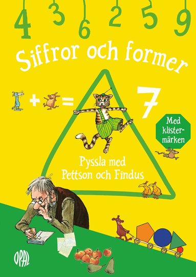 Sven Nordqvist, Anja Eriksson - Pyssla med Pettson och Findus : siffror och former med klistermärken, Häftad