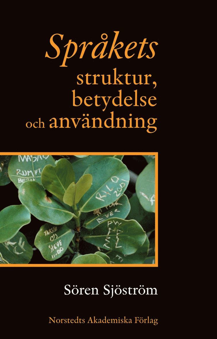 Sören Sjöström - Språkets struktur, betydelse och användning, Kartonnage