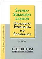 Svensk-somaliskt lexikon, Inbunden
