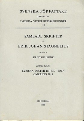 Lyriska dikter intill tiden omkring 1818 1