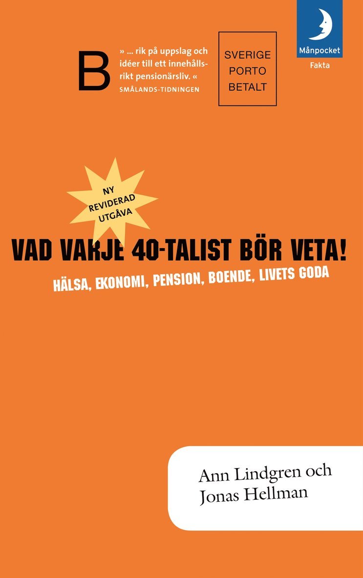 Ann Lindgren, Jonas Hellman - Vad varje 40-talist bör veta!, Pocket