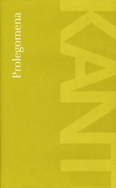 Immanuel Kant - Prolegomena till varje framtida metafysik som skall kunna uppträda som vetenskap, Inbunden