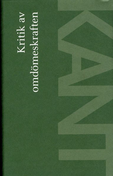 Immanuel Kant - Kritik av omdömeskraften, Inbunden