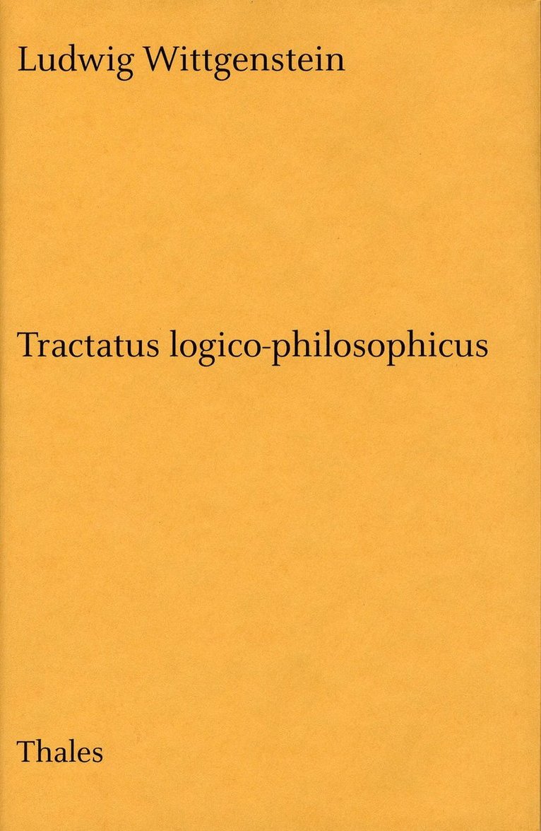 Ludwig Wittgenstein - Tractatus logico-philosophicus, Inbunden