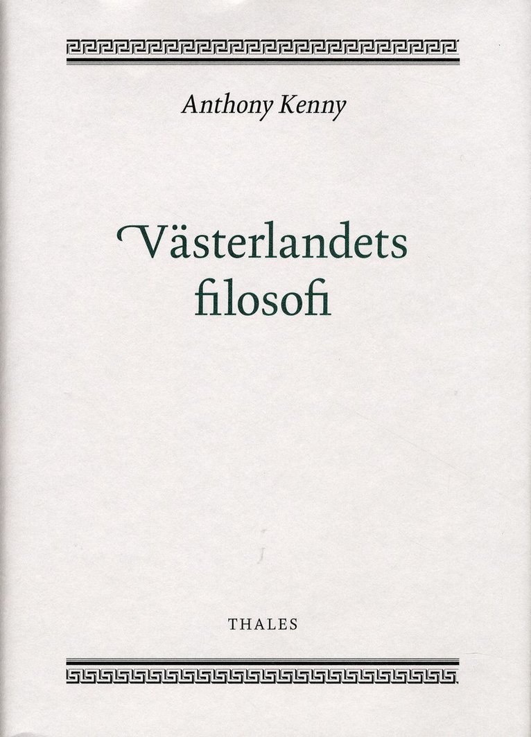 Västerlandets filosofi 1