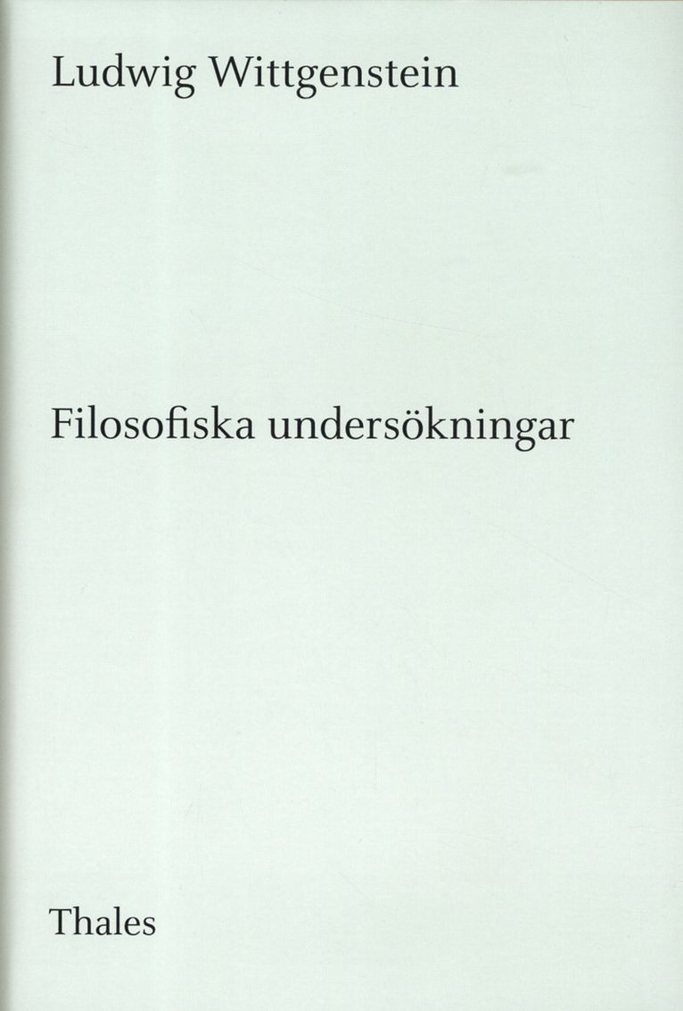 Filosofiska undersökningar 1