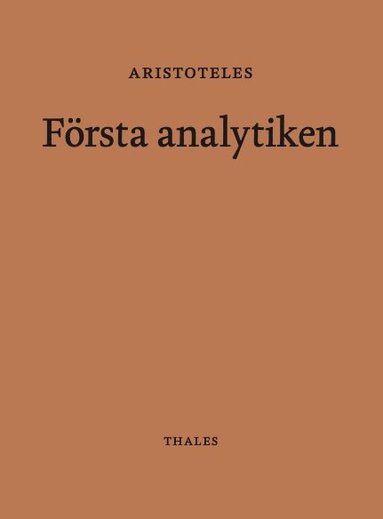 bokomslag Första analytiken