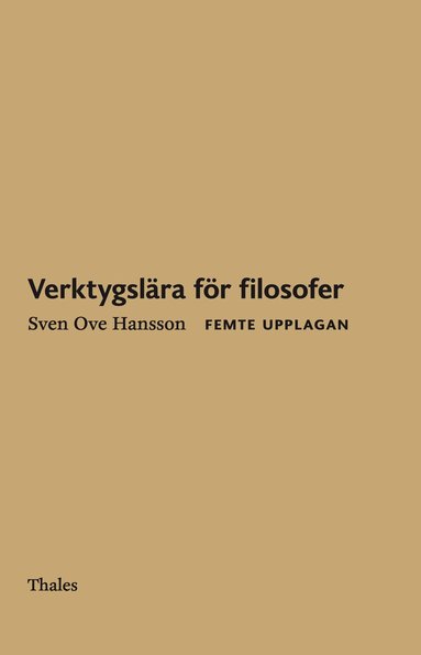 Sven Ove Hansson - Verktygslära för filosofer, Häftad