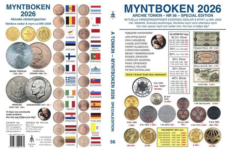 Archie Tonkin - Myntboken 2026 Nr 56, Häftad