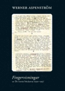 Werner Aspenström - Fingervisningar : ur De svarta böckerna 1990-1997, Häftad