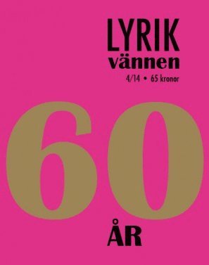 bokomslag Lyrikvännen 4(2014) 60 år