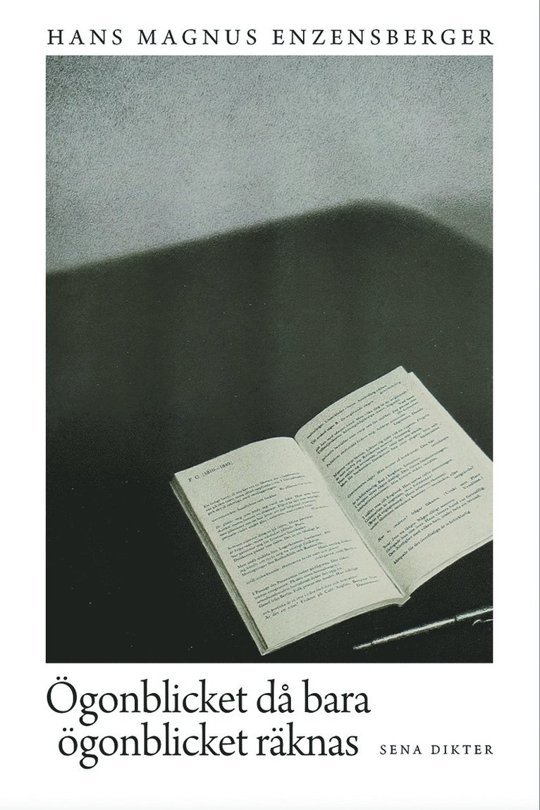 Hans Magnus Enzensberger - Ögonblicket då bara ögonblicket räknas, Häftad
