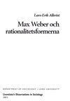 Max Weber och rationalitetsformerna 1