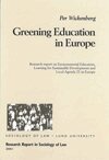 Per Wickenberg - Greening Education in Europe, Inbunden