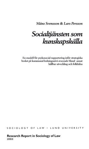 bokomslag Socialtjänsten som kunskapskälla