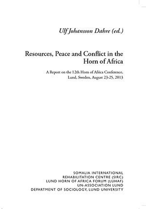 Resources, Peace and Conflict in the Horn of Africa 1