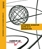 bokomslag Autodesk Inventor 2016 Grundkurs