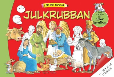 bokomslag Lär dig teckna julkrubban