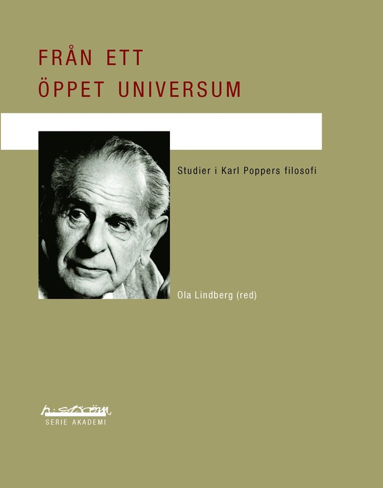 Från ett öppet universum : studier i Karl Poppers filosofi 1