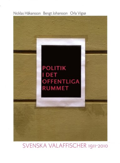 bokomslag Politik i det offentliga rummet : svenska valaffischer 1911-2010