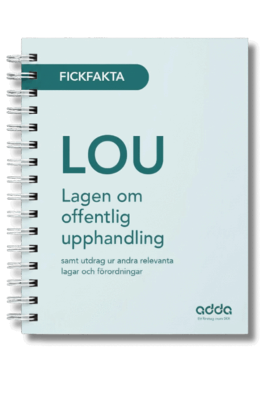 Fickfakta LOU - lagen om offentlig upphandling, Häftad