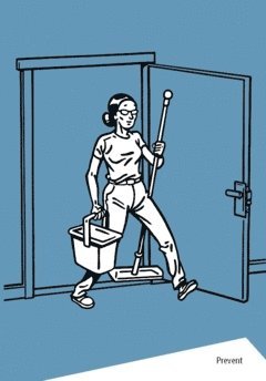 Prevent - Arbetsmiljö i samverkan - Jobba säkert som hotellstädare, Häftad